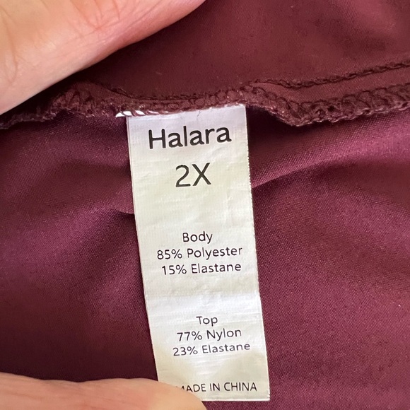 HALARA Sleeveless High Low Dress in Burgundy - Picture 4 of 8